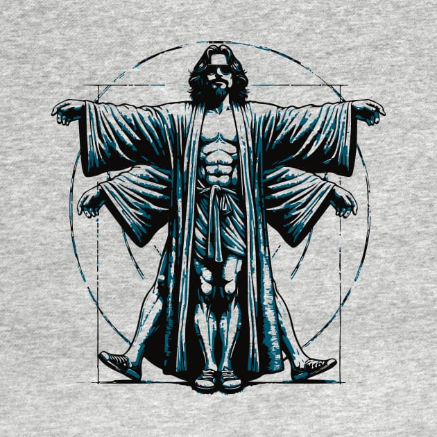 Vitruvian Dude Lebowski Da Vinci by GIANTSTEPDESIGN